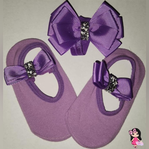 Accesorio para cabellos de niñas con calcetines - Picture 5 of 7